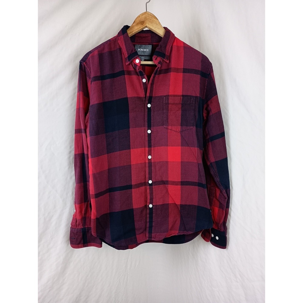 Bonobos‎ Slim Fit Flannel Shirt Size Medium
